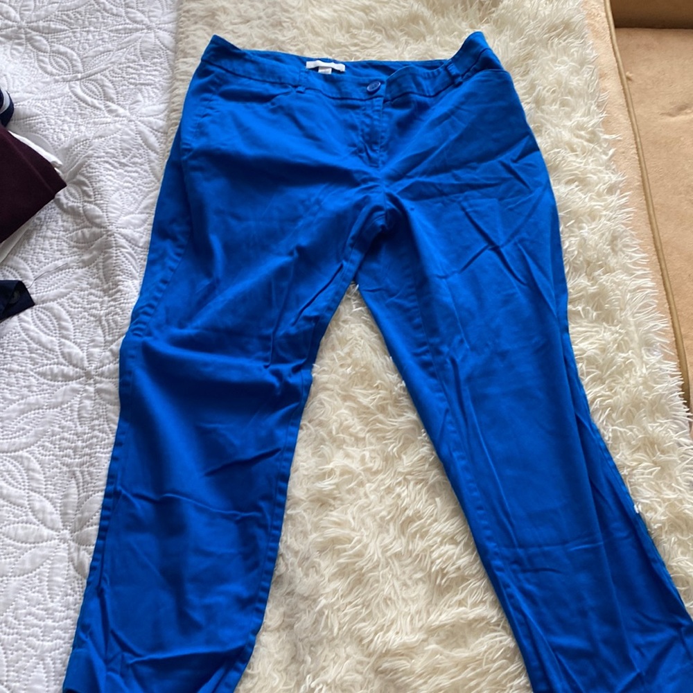 Blue capris, very lightweight